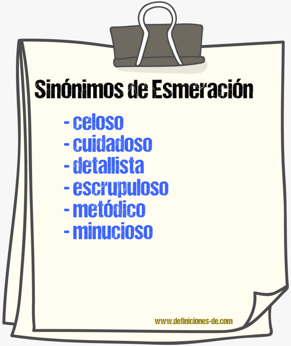 Sinnimos de esmeracin