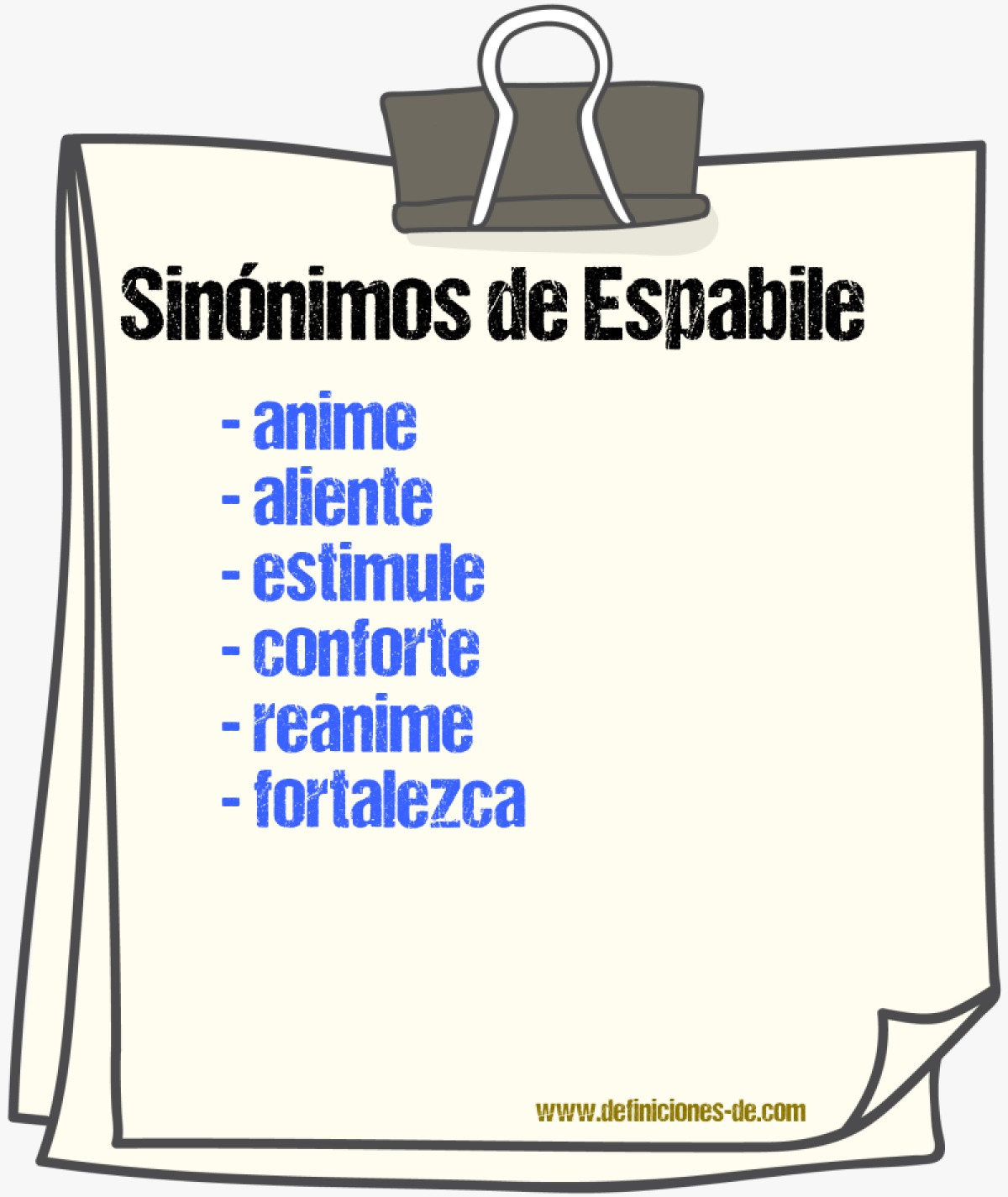 Sinónimos de espabile