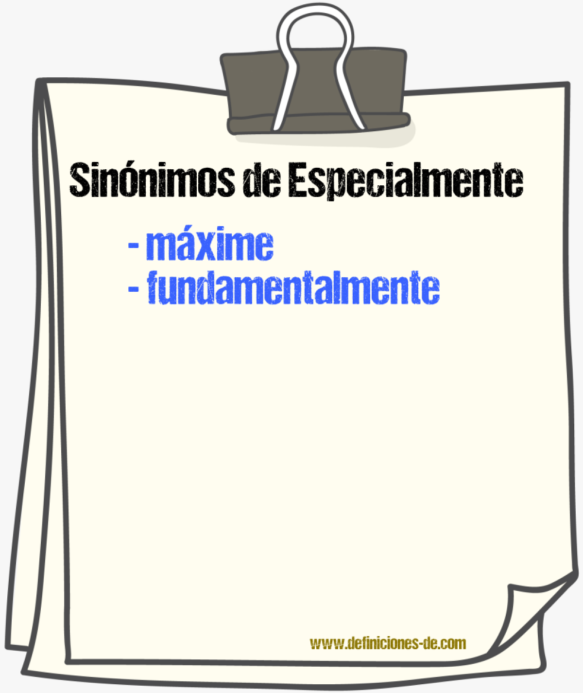 Sinnimos de especialmente