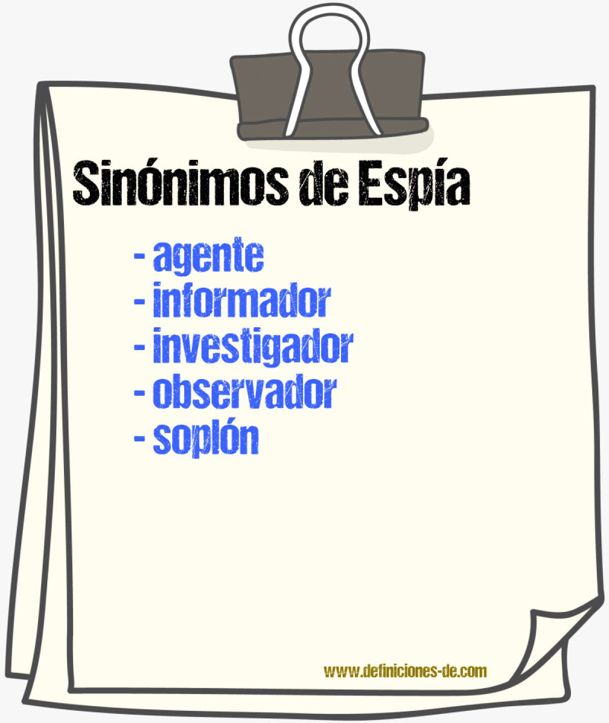 Sinnimos de espa