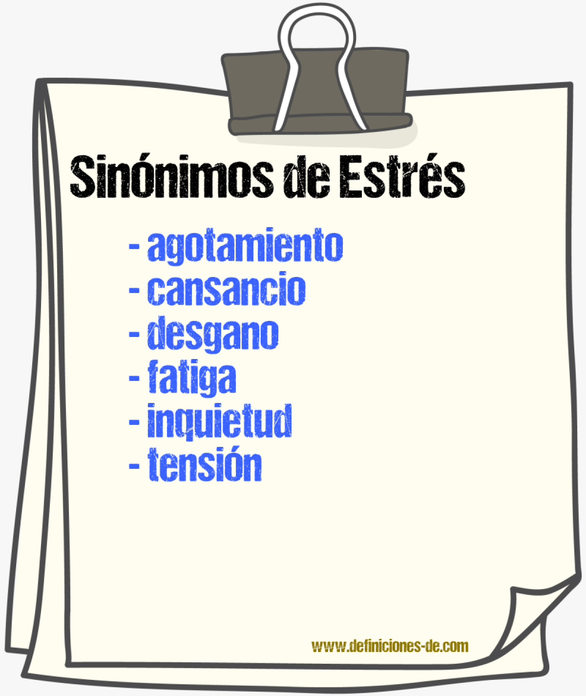 Sinnimos de estrs