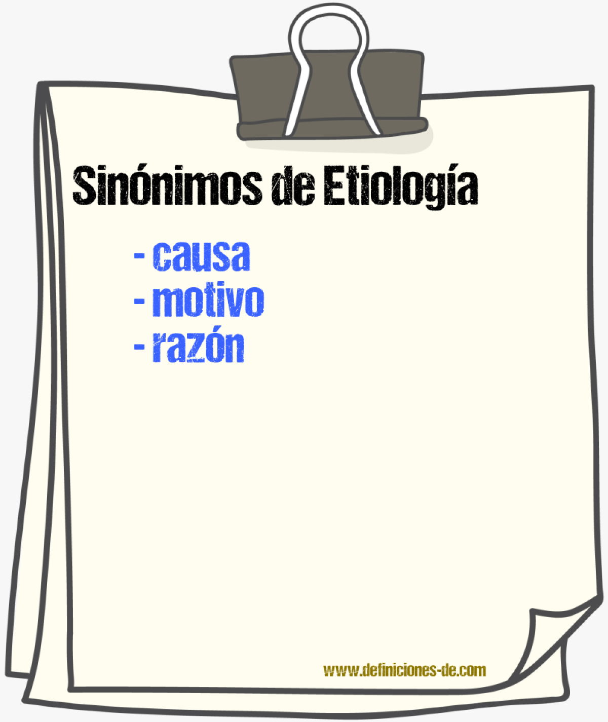 Sinnimos de etiologa