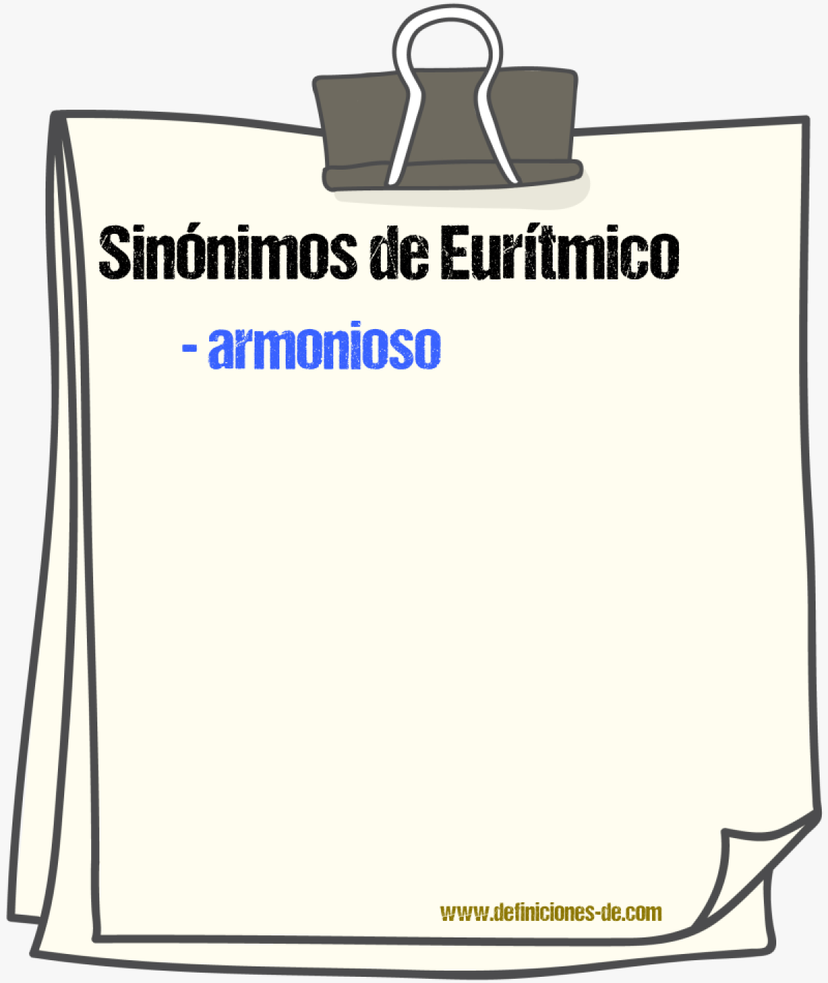 Sinnimos de eurtmico