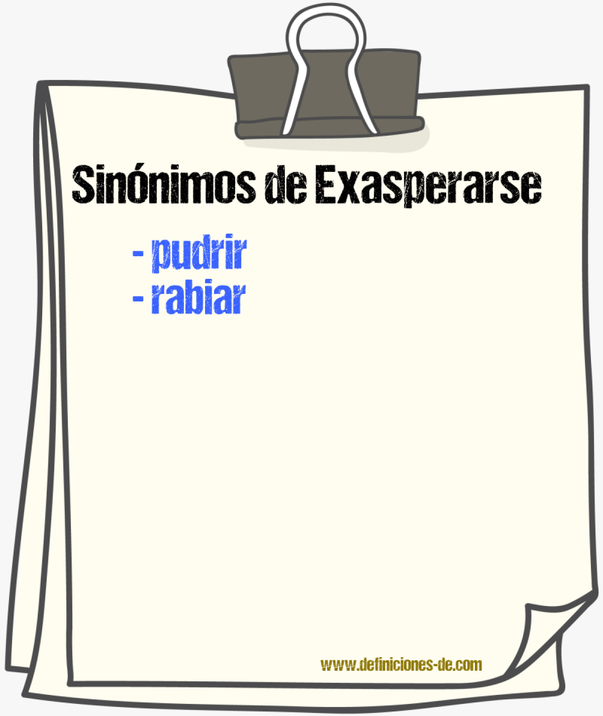 Sinnimos de exasperarse