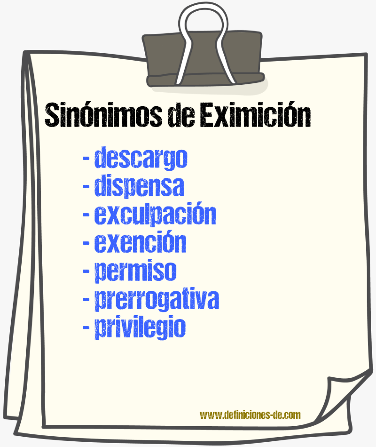 Sinnimos de eximicin