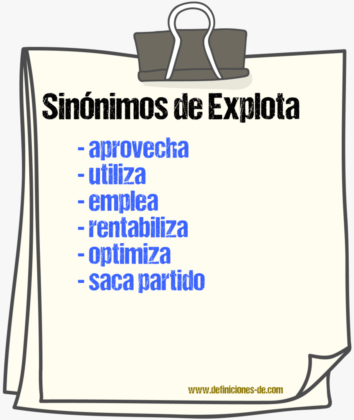 Sinónimos de explota