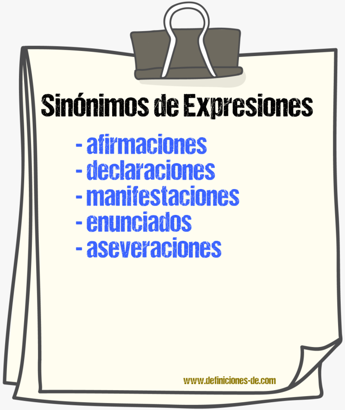 Sinónimos de expresiones