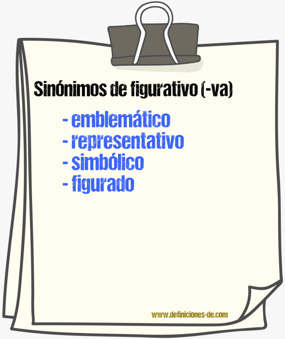 Sinnimos de figurativo