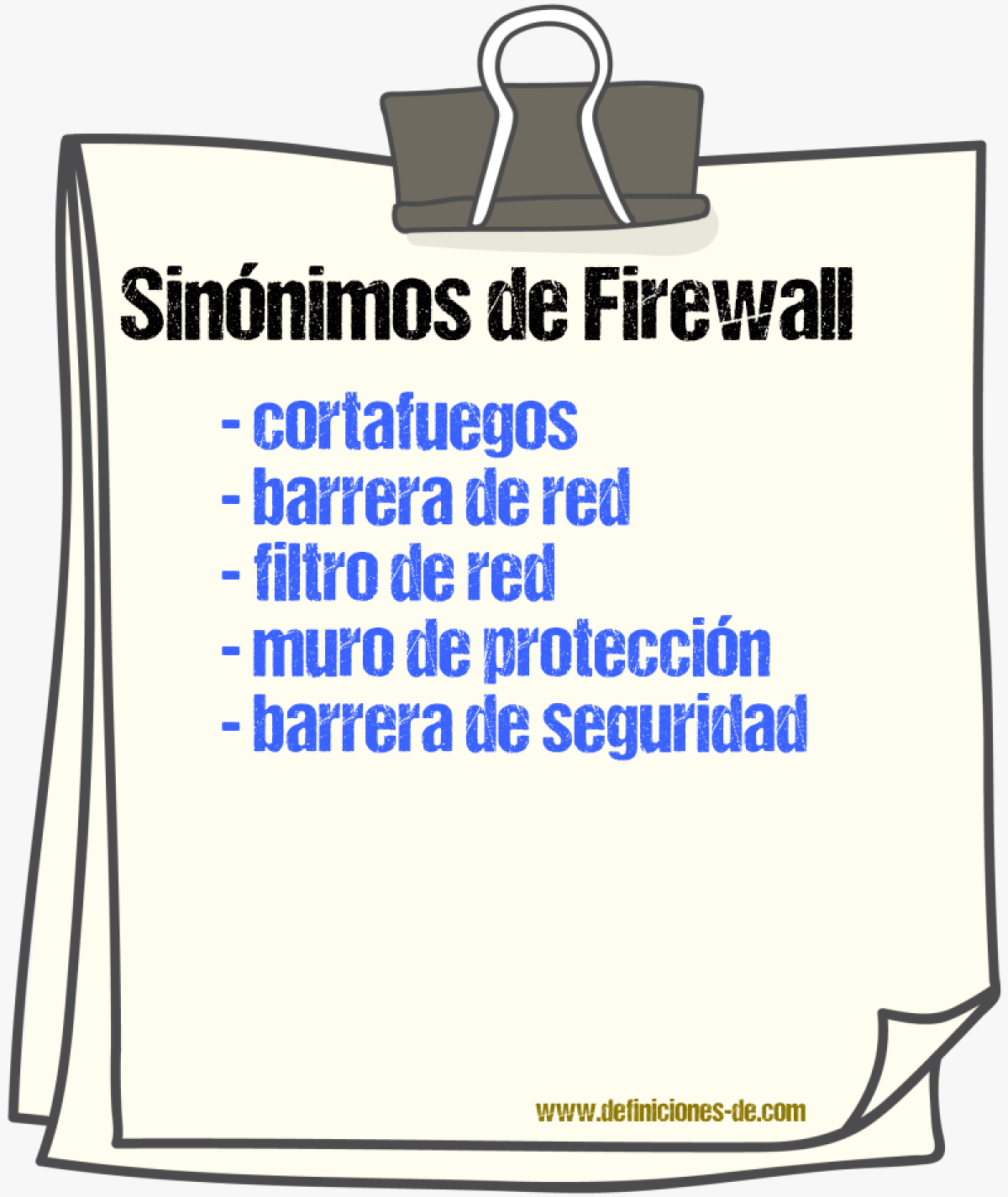 Sinónimos de firewall