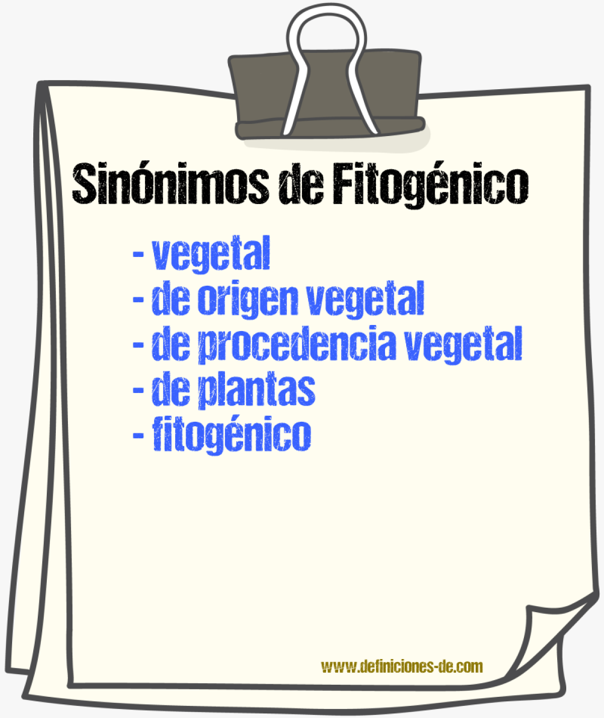 Sinónimos de fitogénico