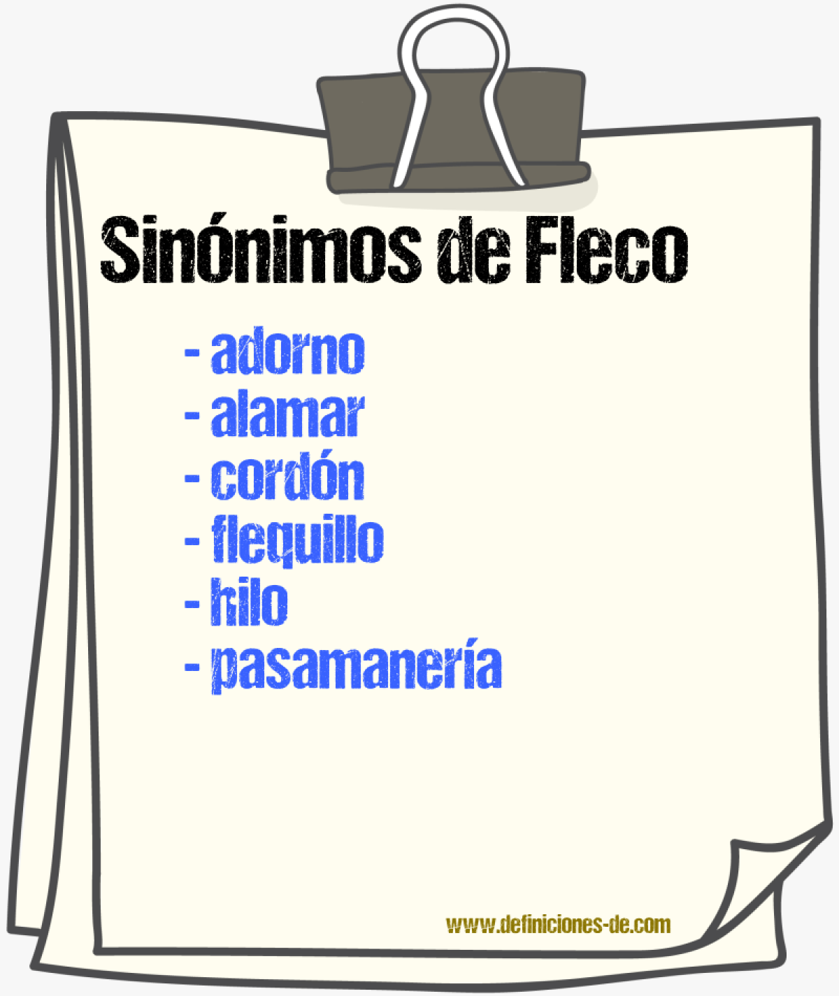 Sinnimos de fleco