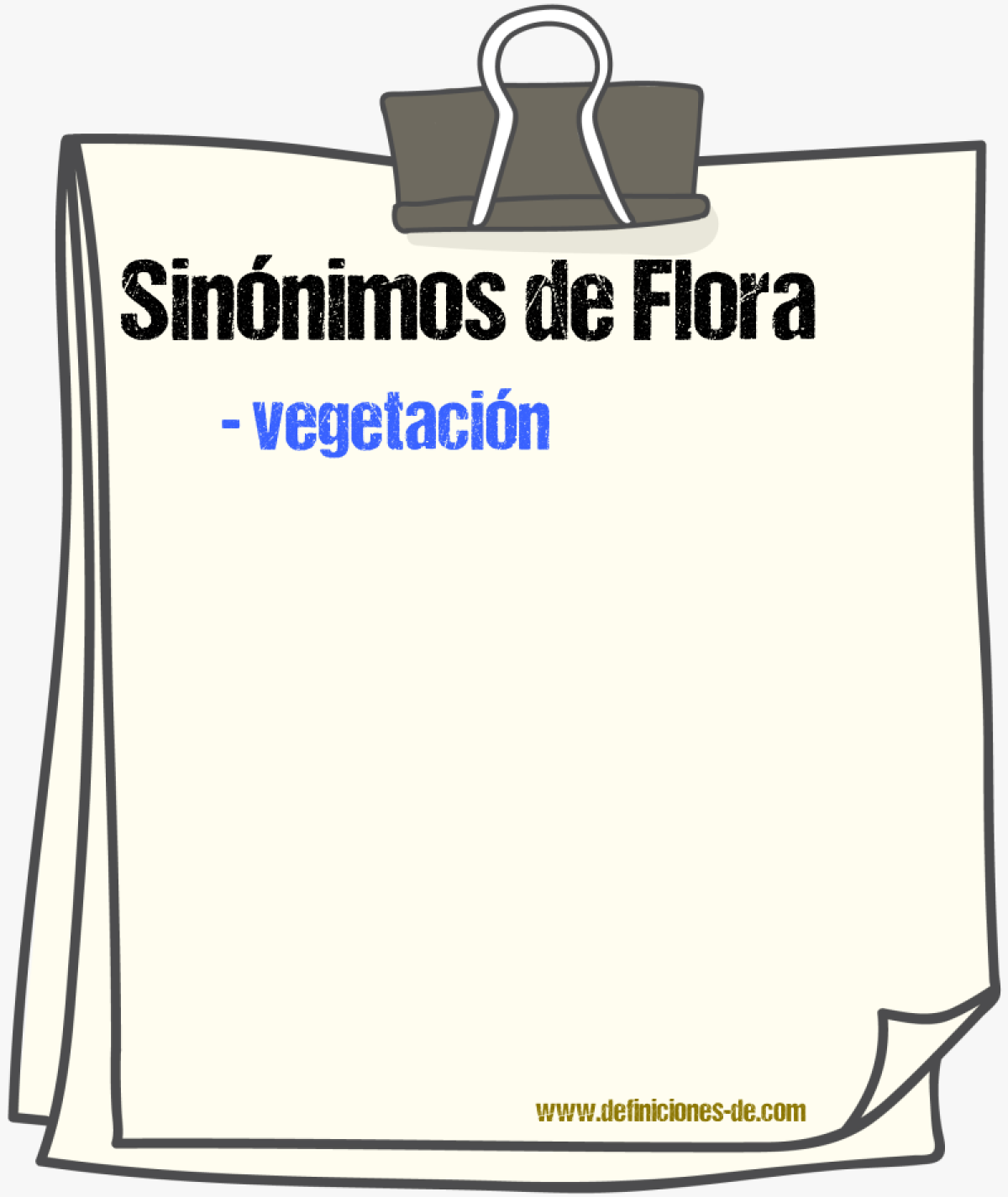 Sinónimos de flora