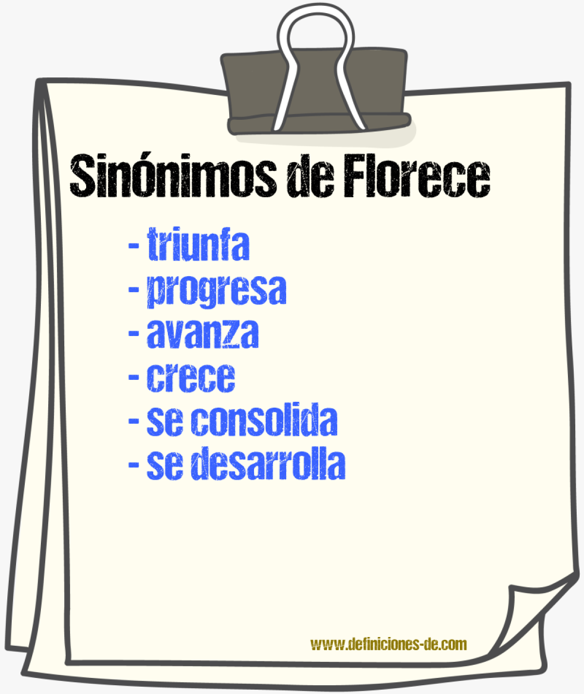 Sinónimos de florece