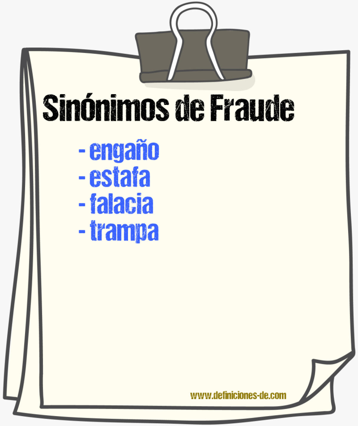 Sinónimos de fraude