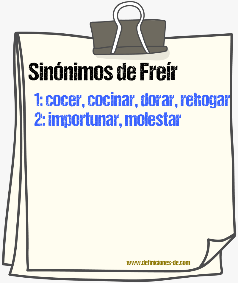 Sinnimos de frer