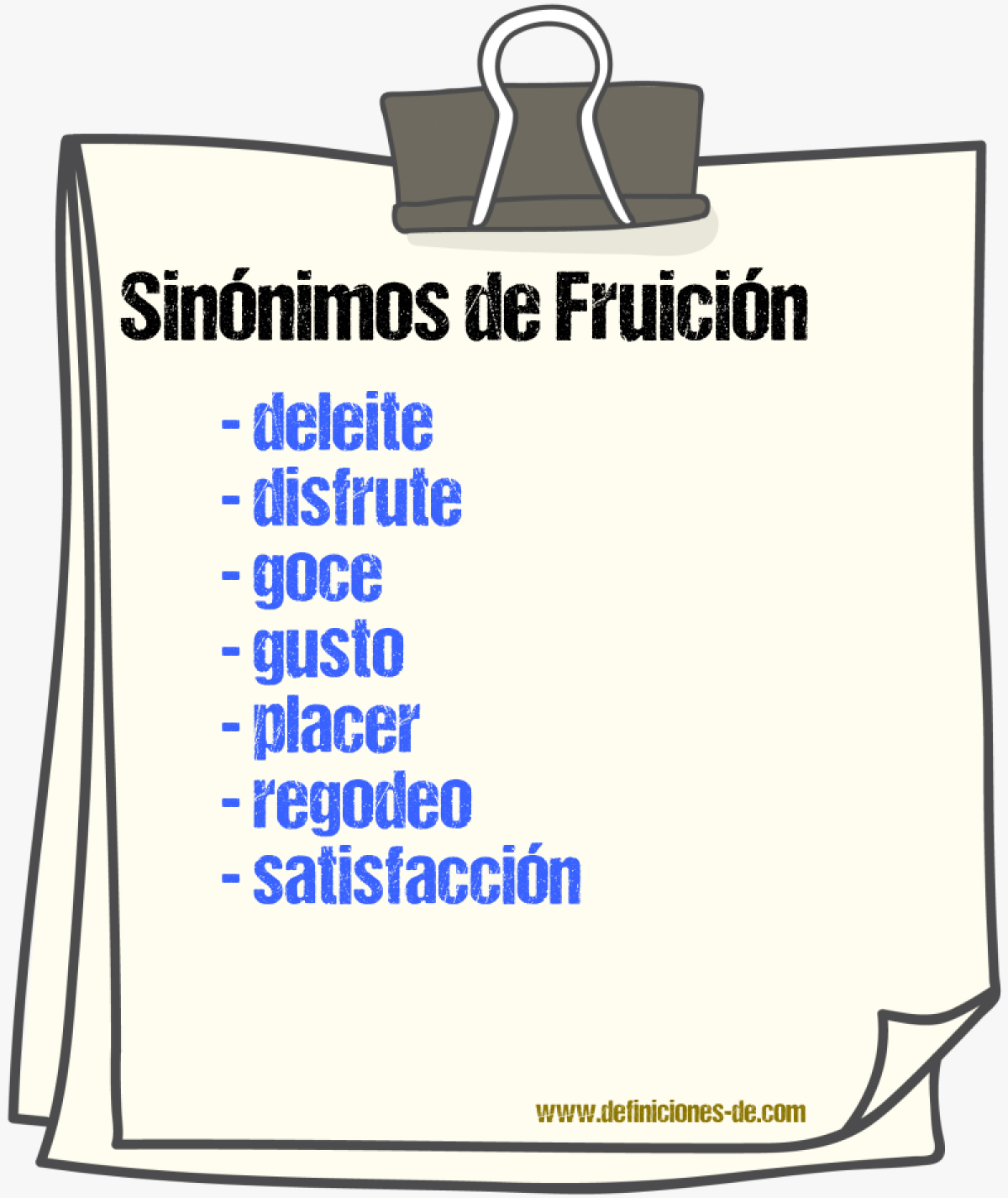 Sinnimos de fruicin