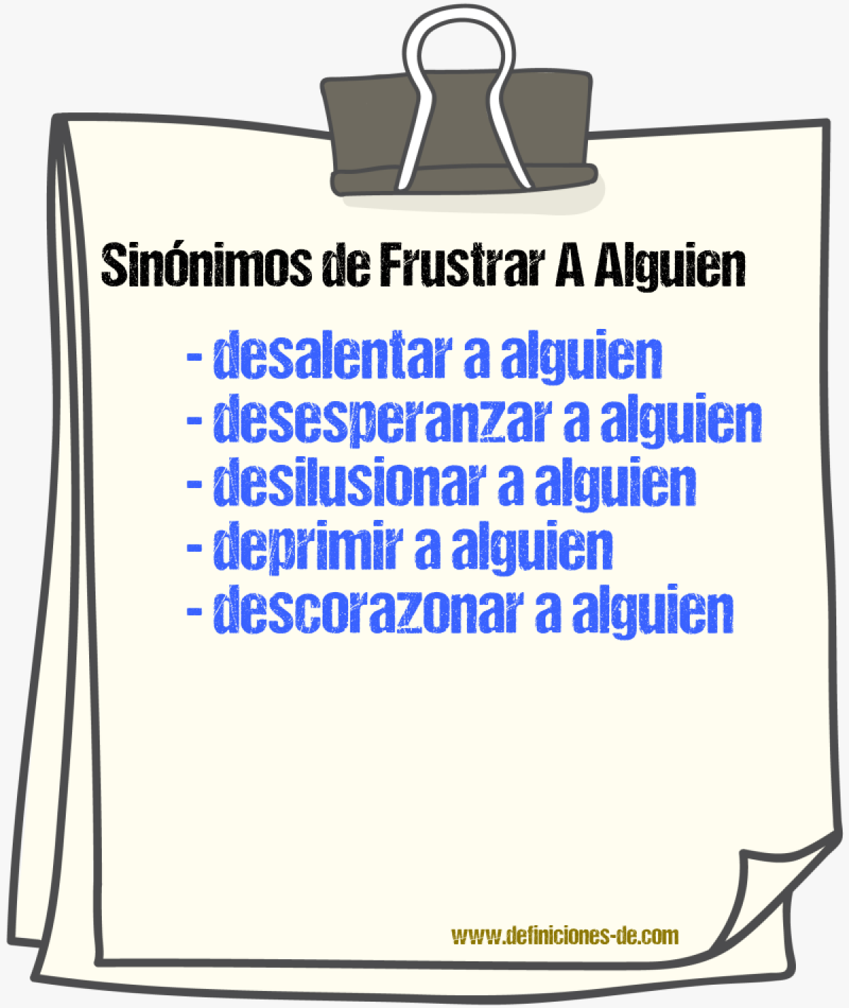 Sinónimos de frustrar a alguien