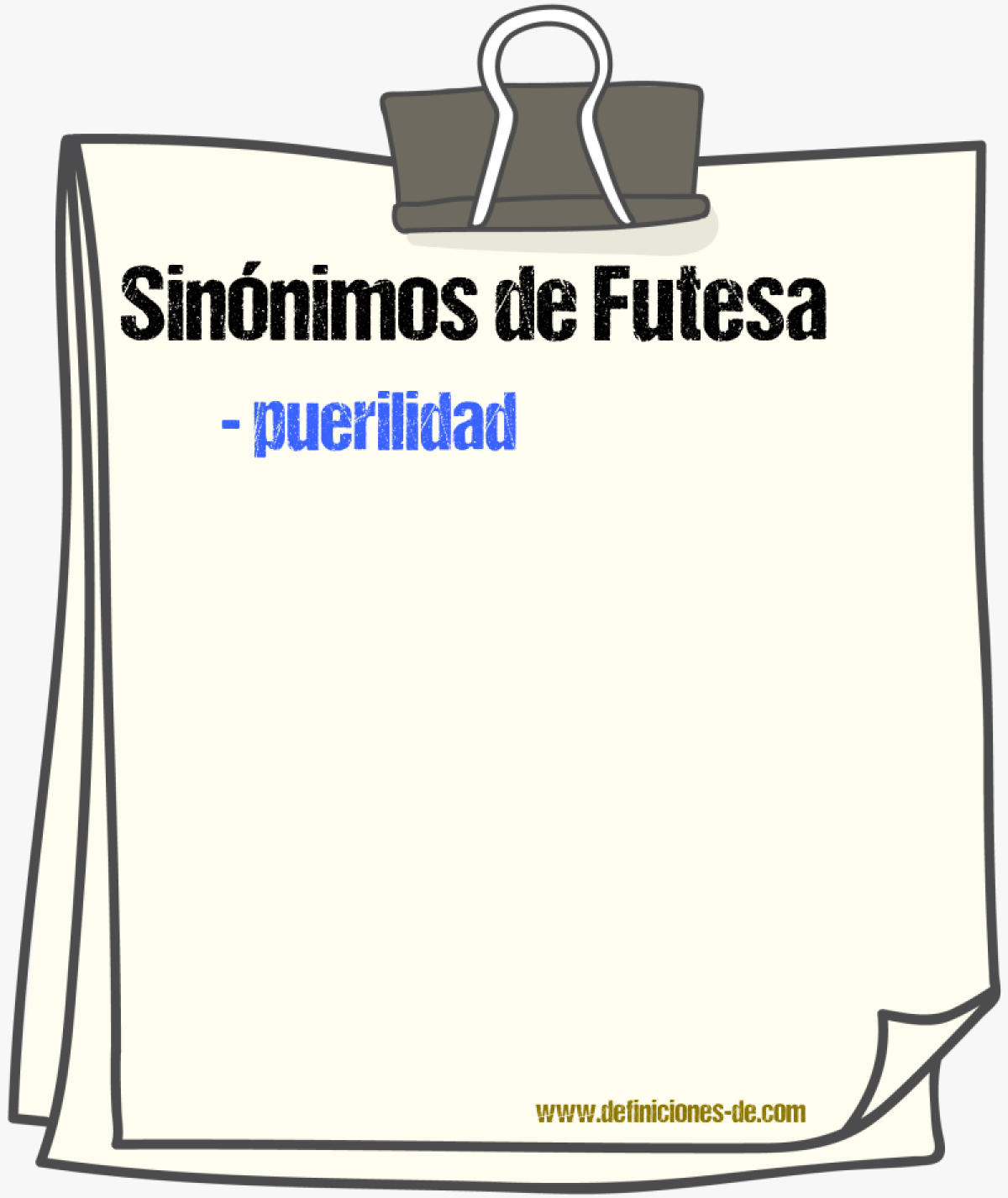 Sinnimos de futesa