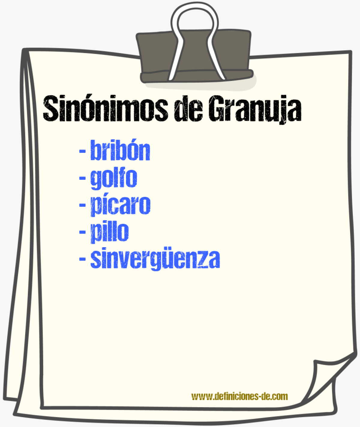 Sinnimos de granuja