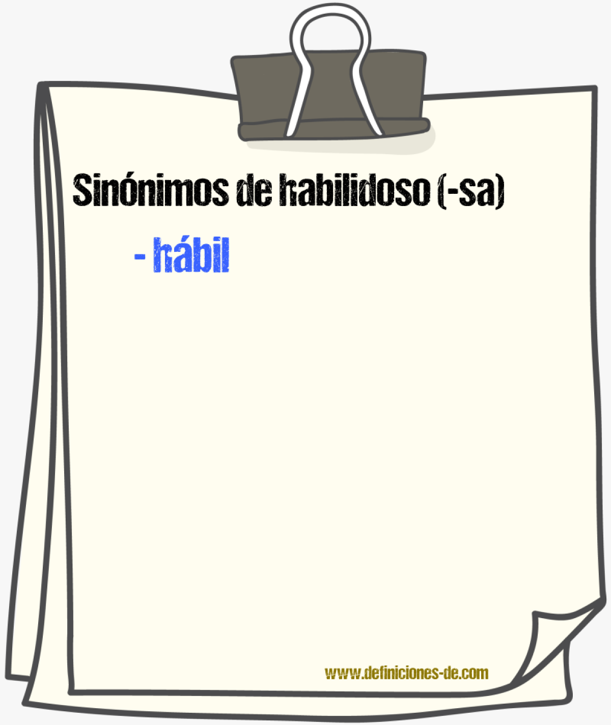 Sinnimos de habilidoso