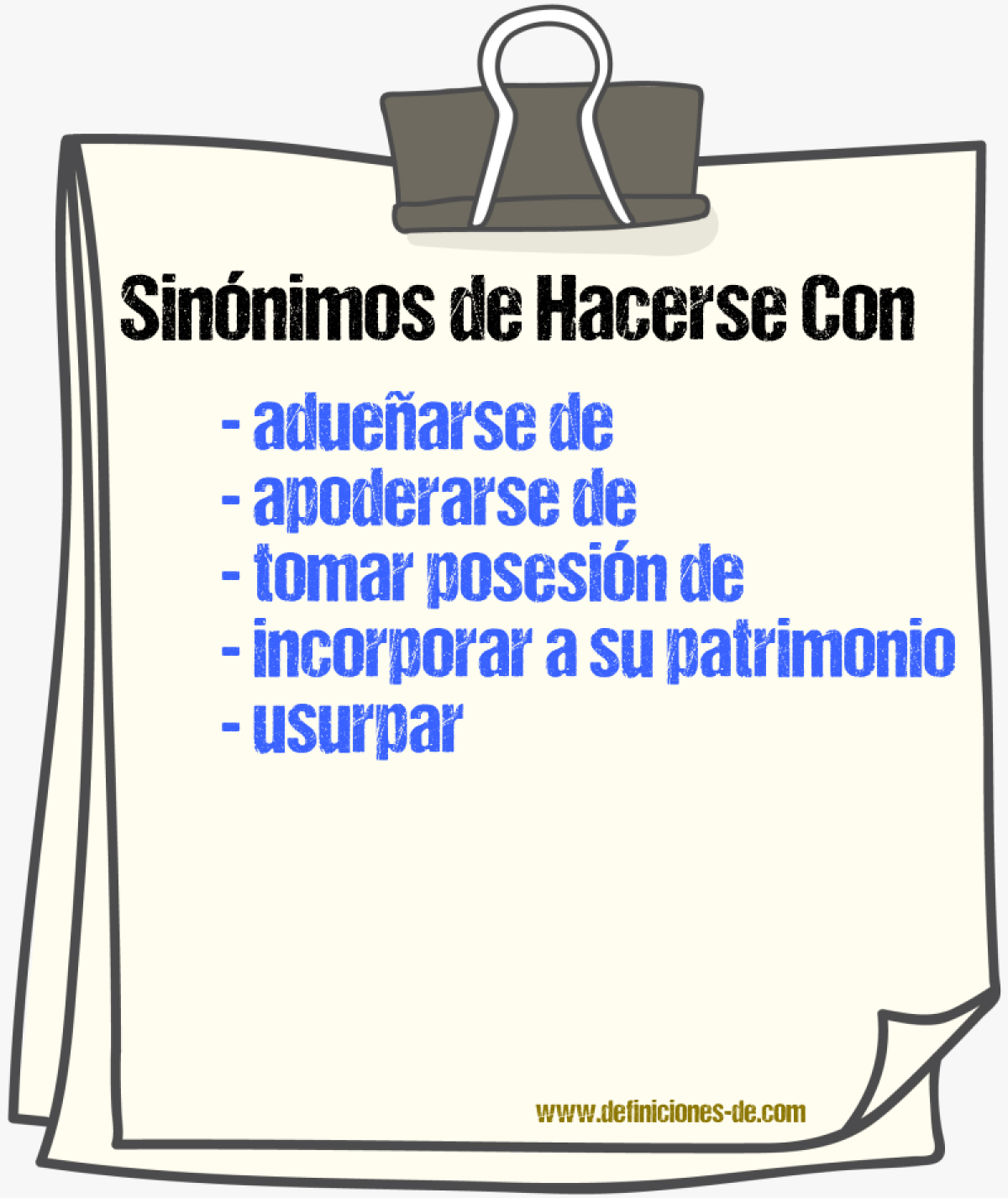Sinónimos de hacerse con
