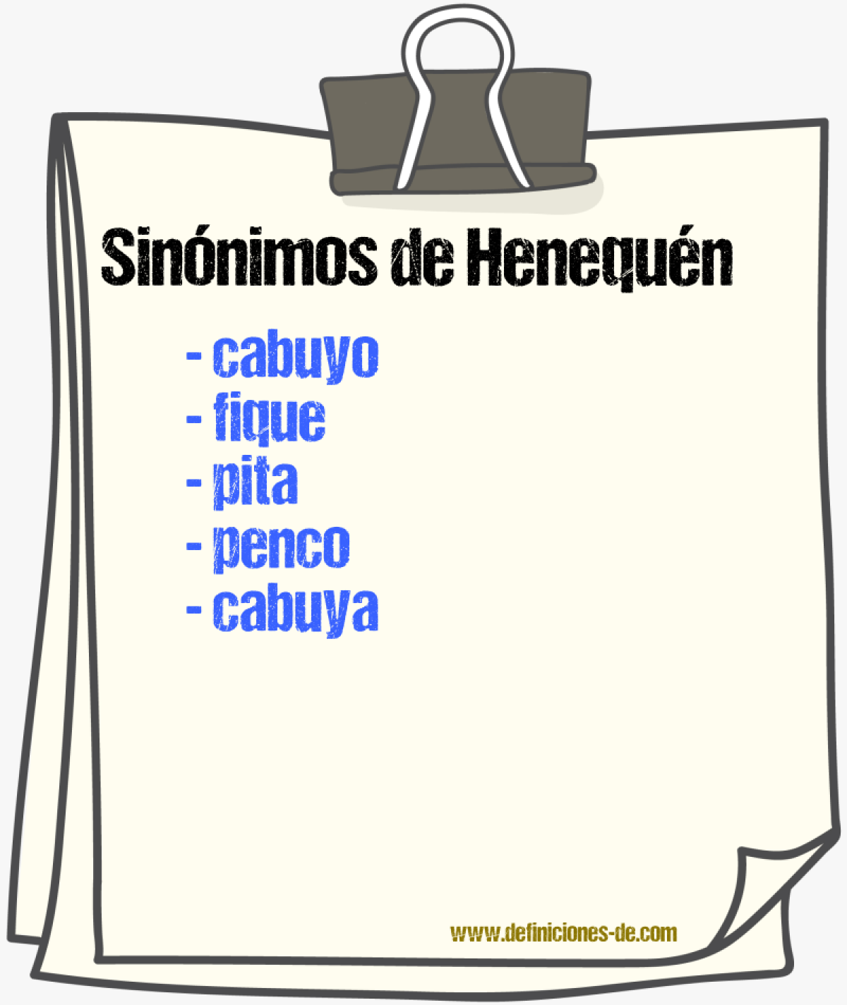 Sinnimos de henequn