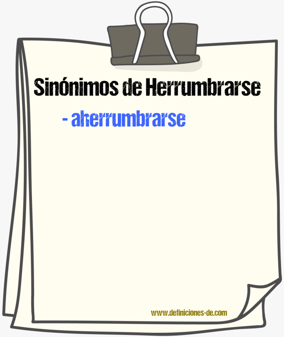 Sinnimos de herrumbrarse