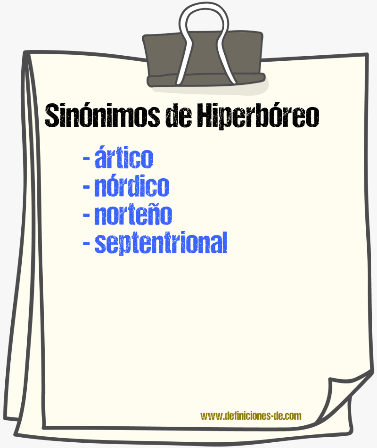 Sinnimos de hiperbreo