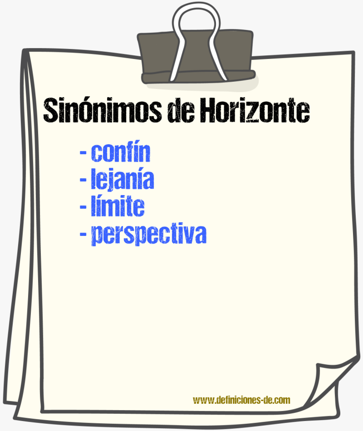 Sinnimos de horizonte