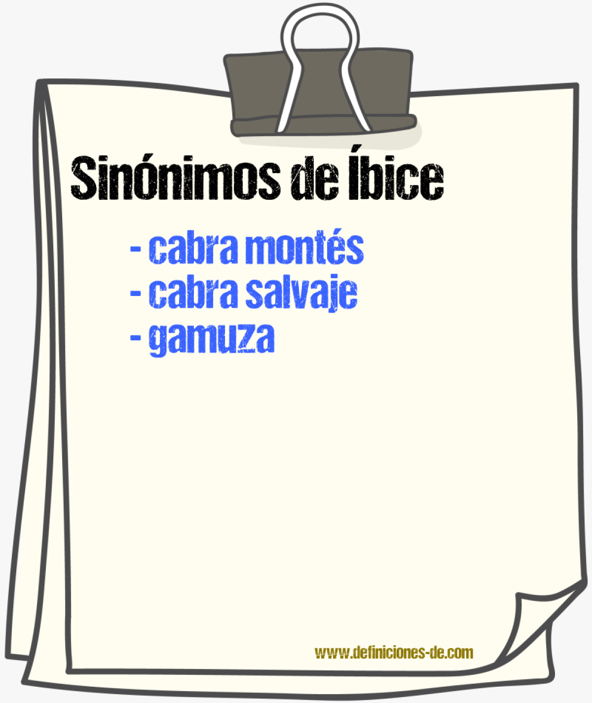 Sinnimos de bice