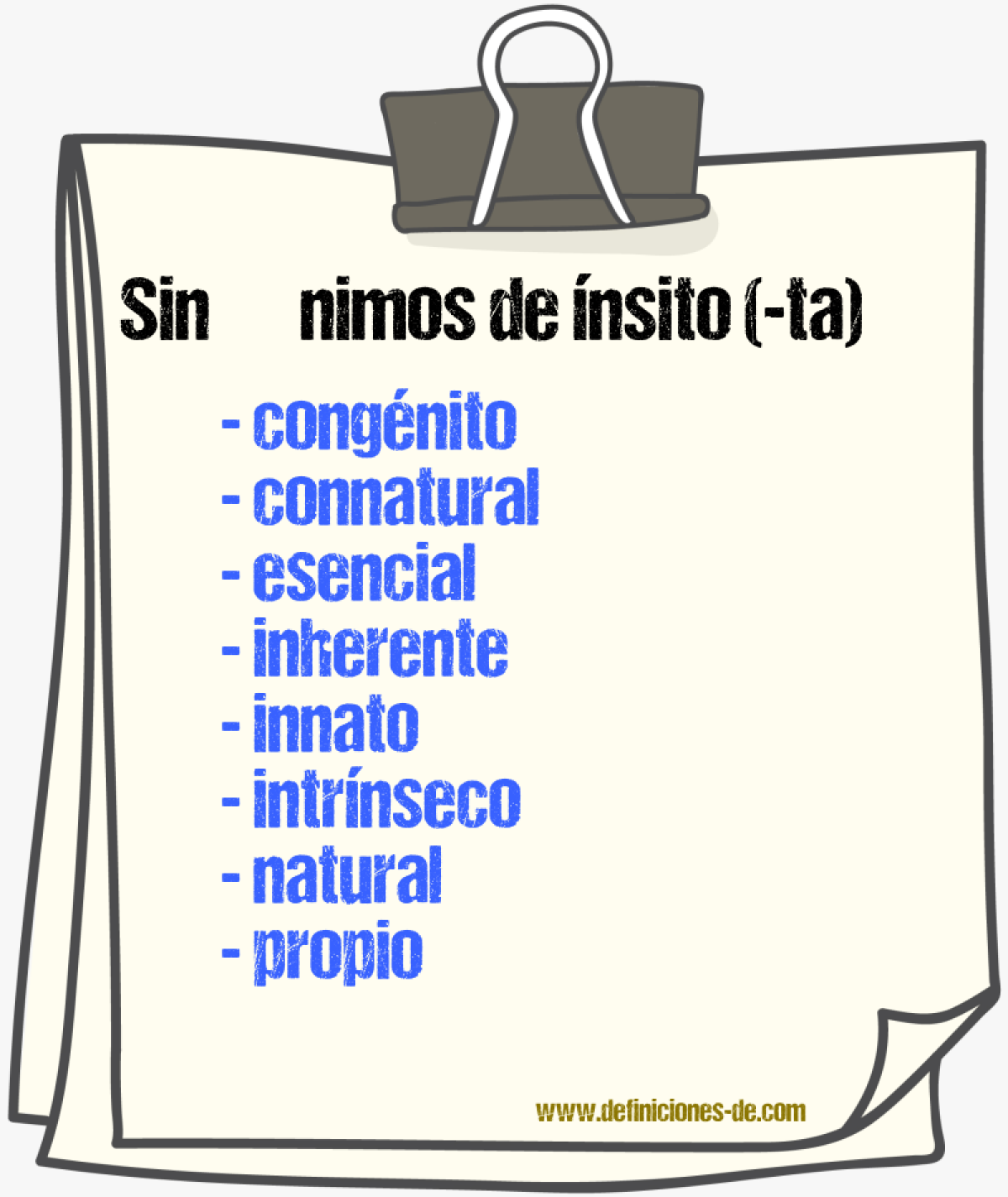 Sinnimos de nsito