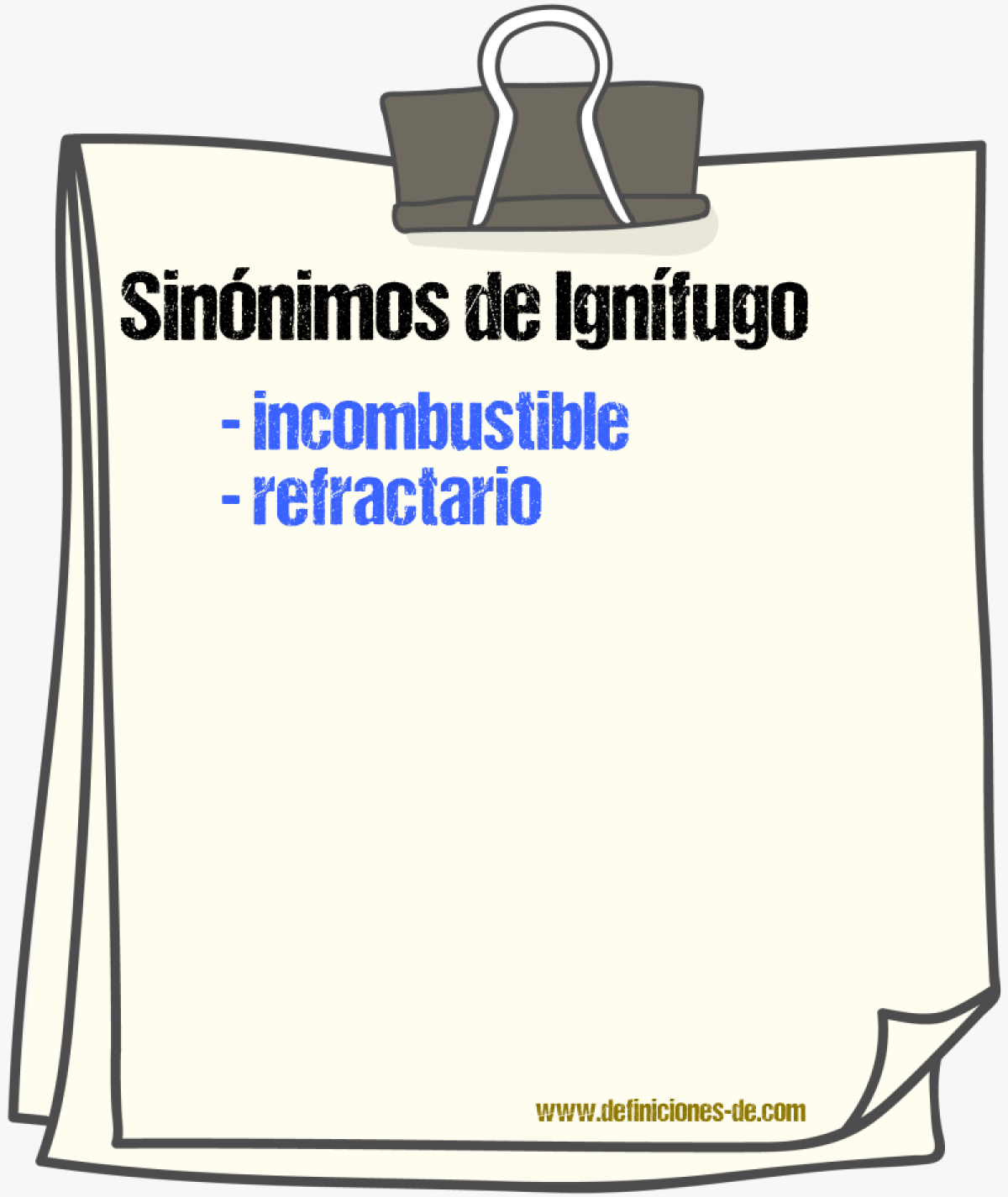 Sinnimos de ignfugo