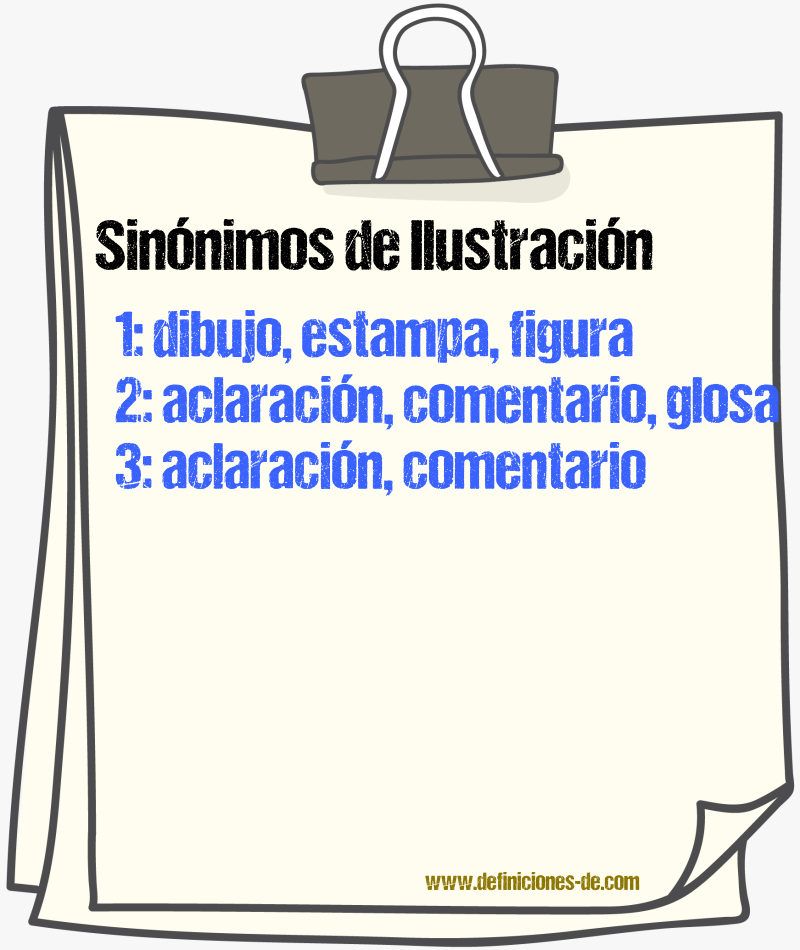 Sinnimos de ilustracin