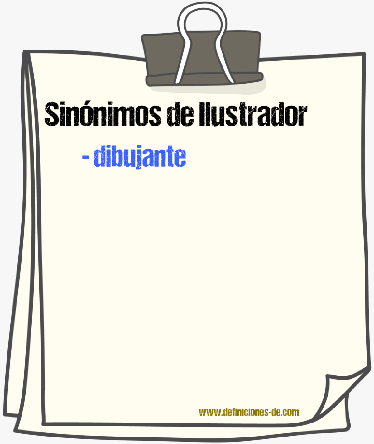 Sinnimos de ilustrador