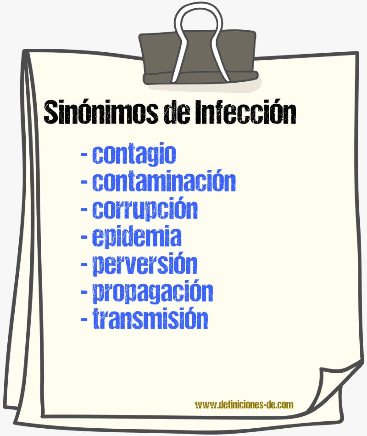 Sinnimos de infeccin