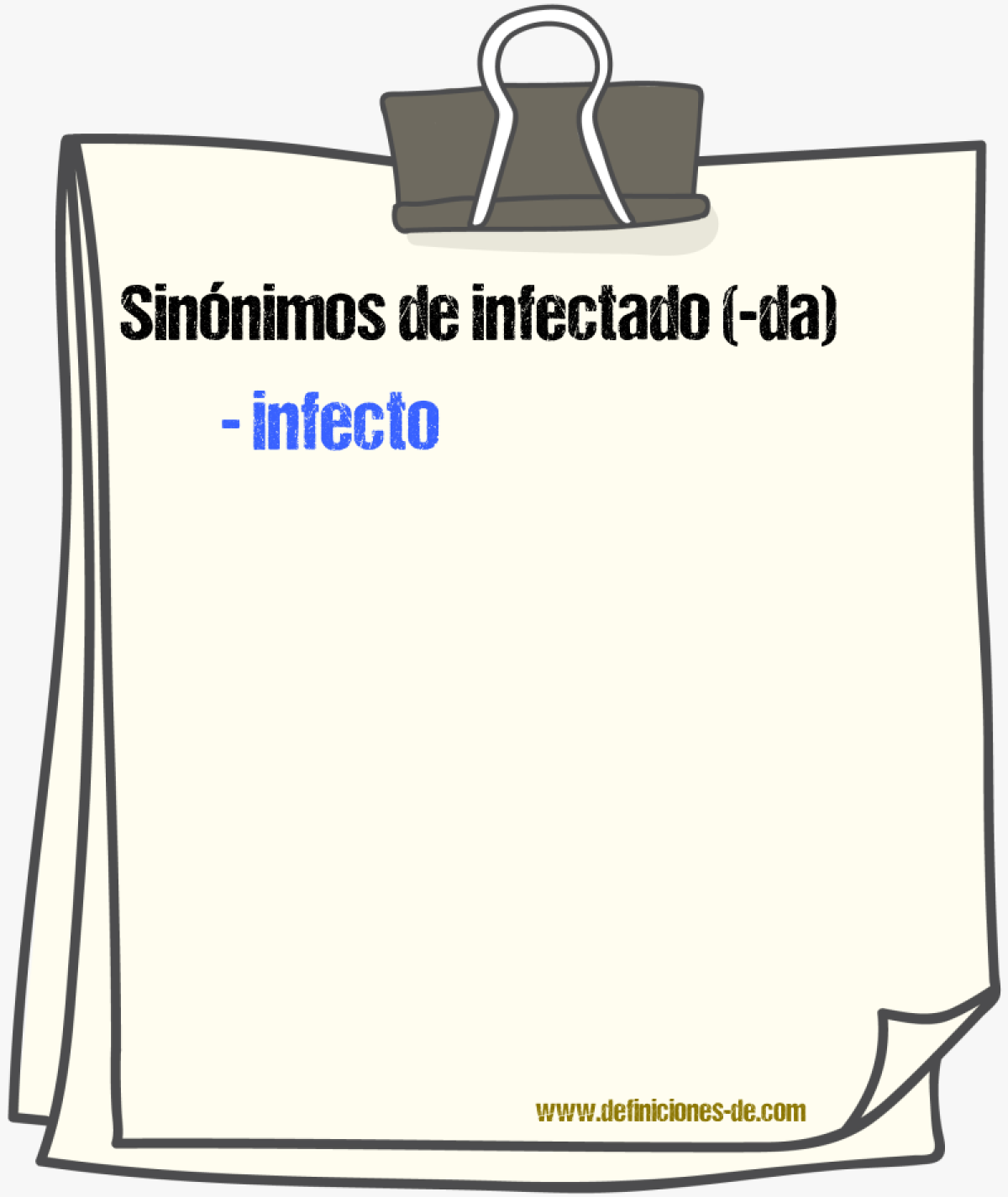 Sinónimos de infectado