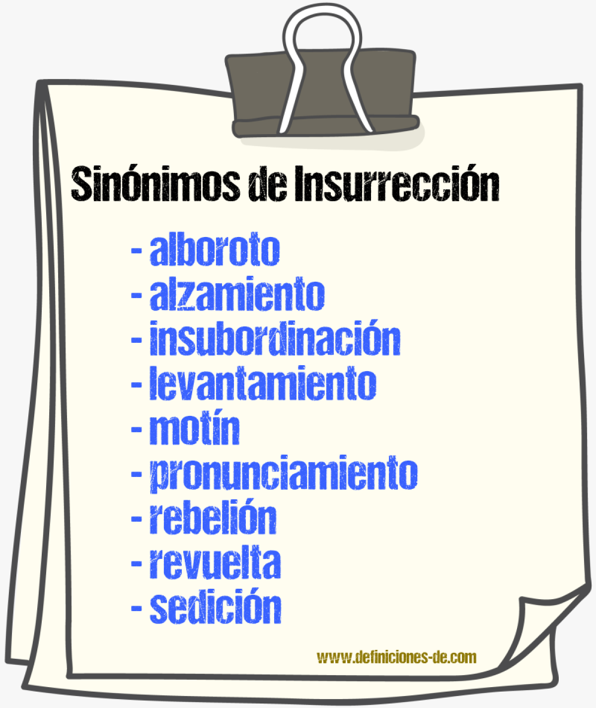 Sinnimos de insurreccin