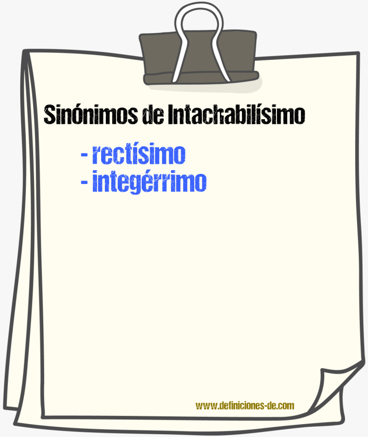 Sinnimos de intachabilsimo