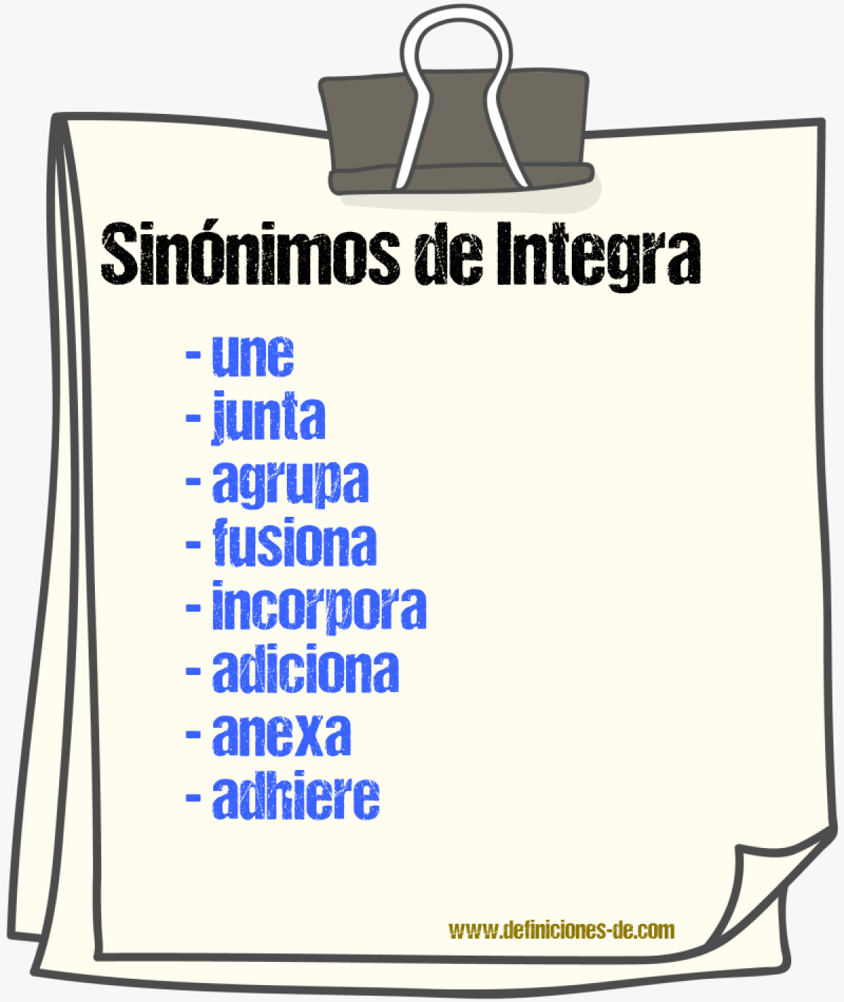 Sinónimos de integra