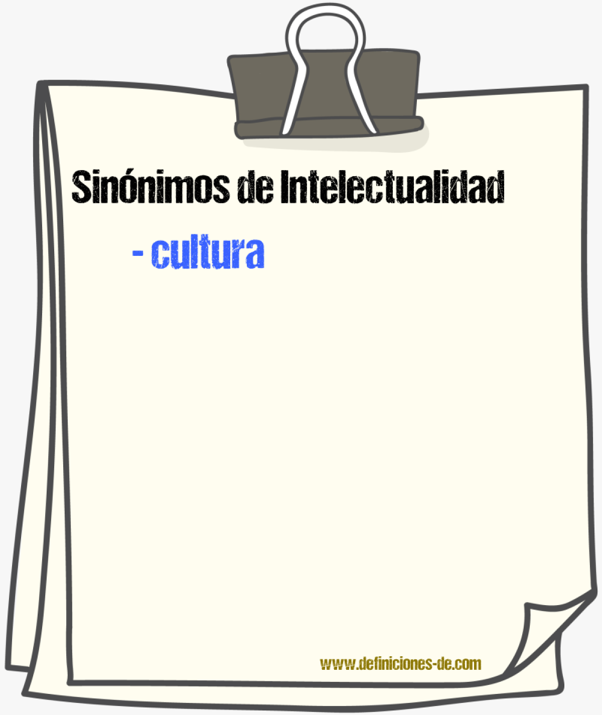 Sinnimos de intelectualidad