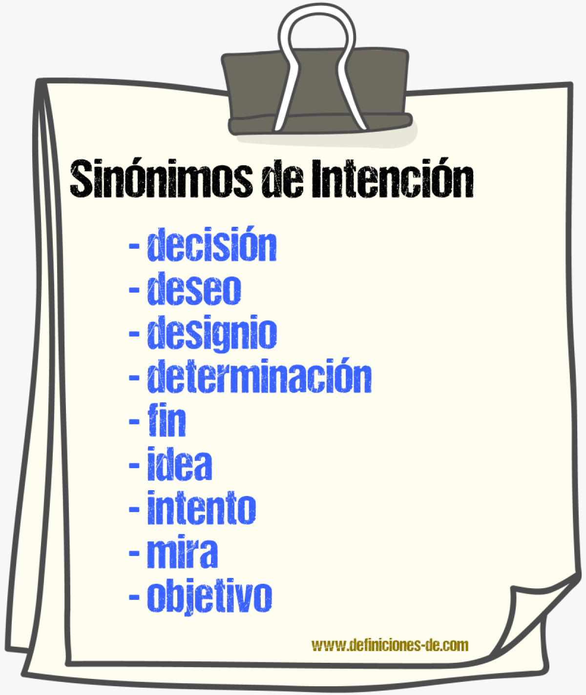 Sinnimos de intencin