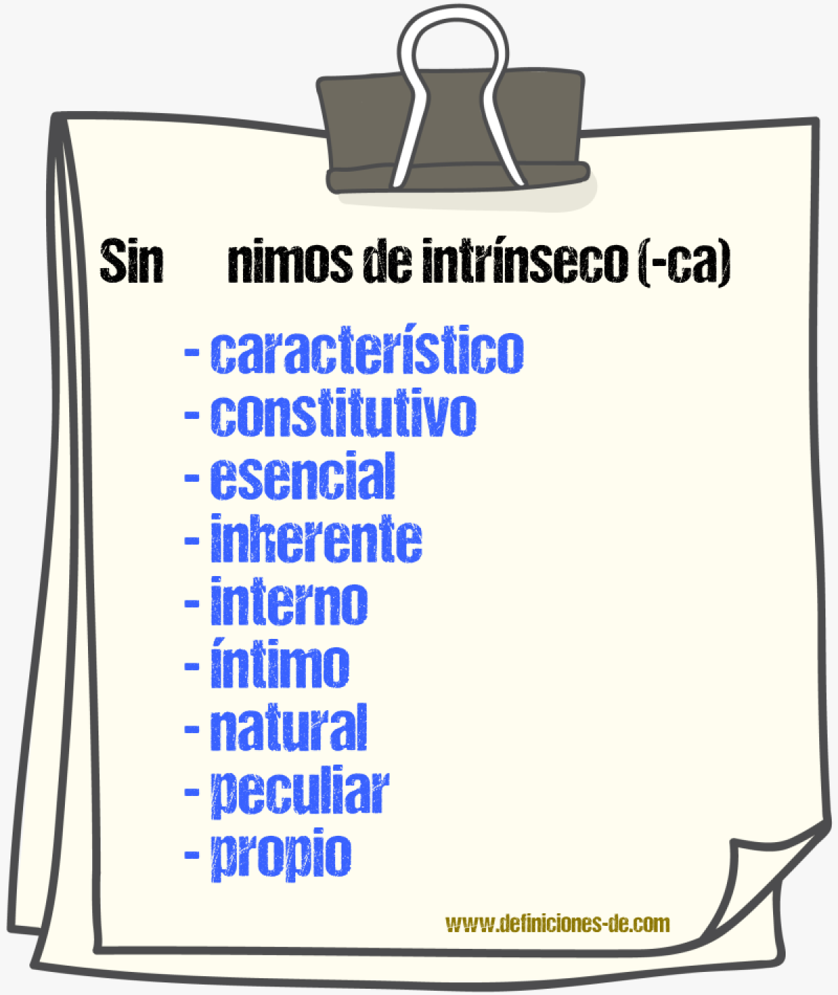 Sinnimos de intrnseco