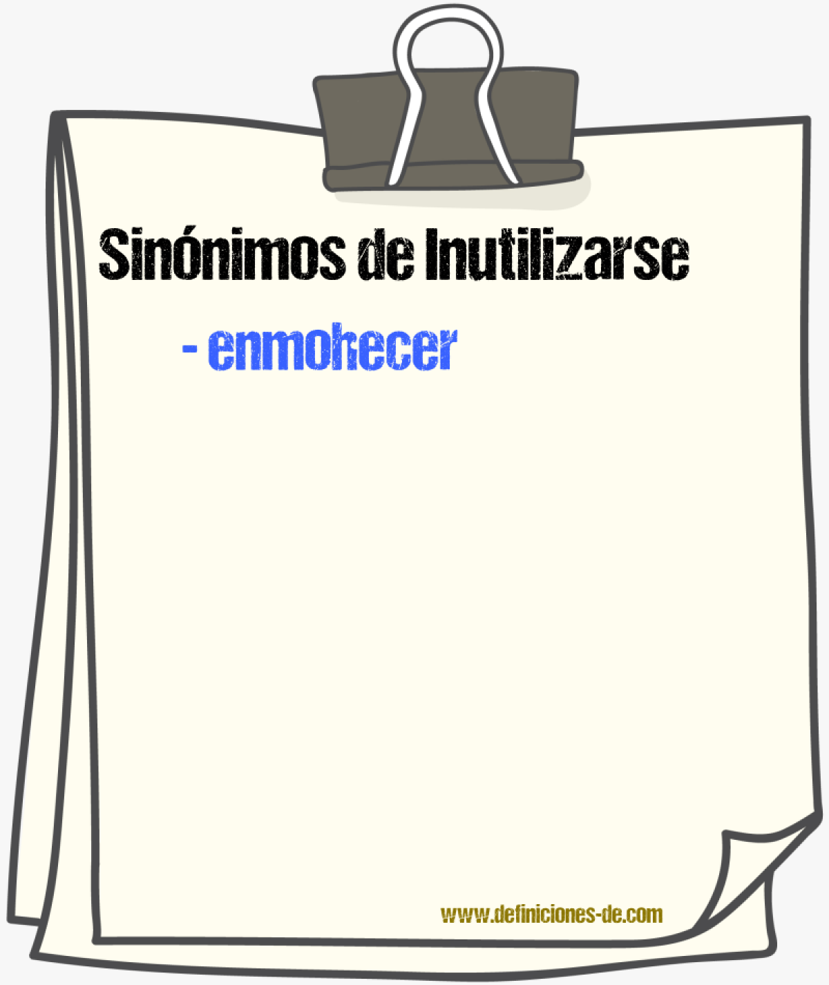 Sinnimos de inutilizarse