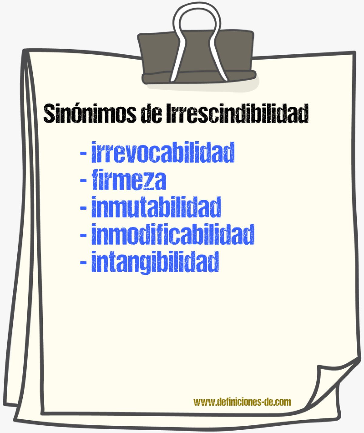 Sinónimos de irrescindibilidad