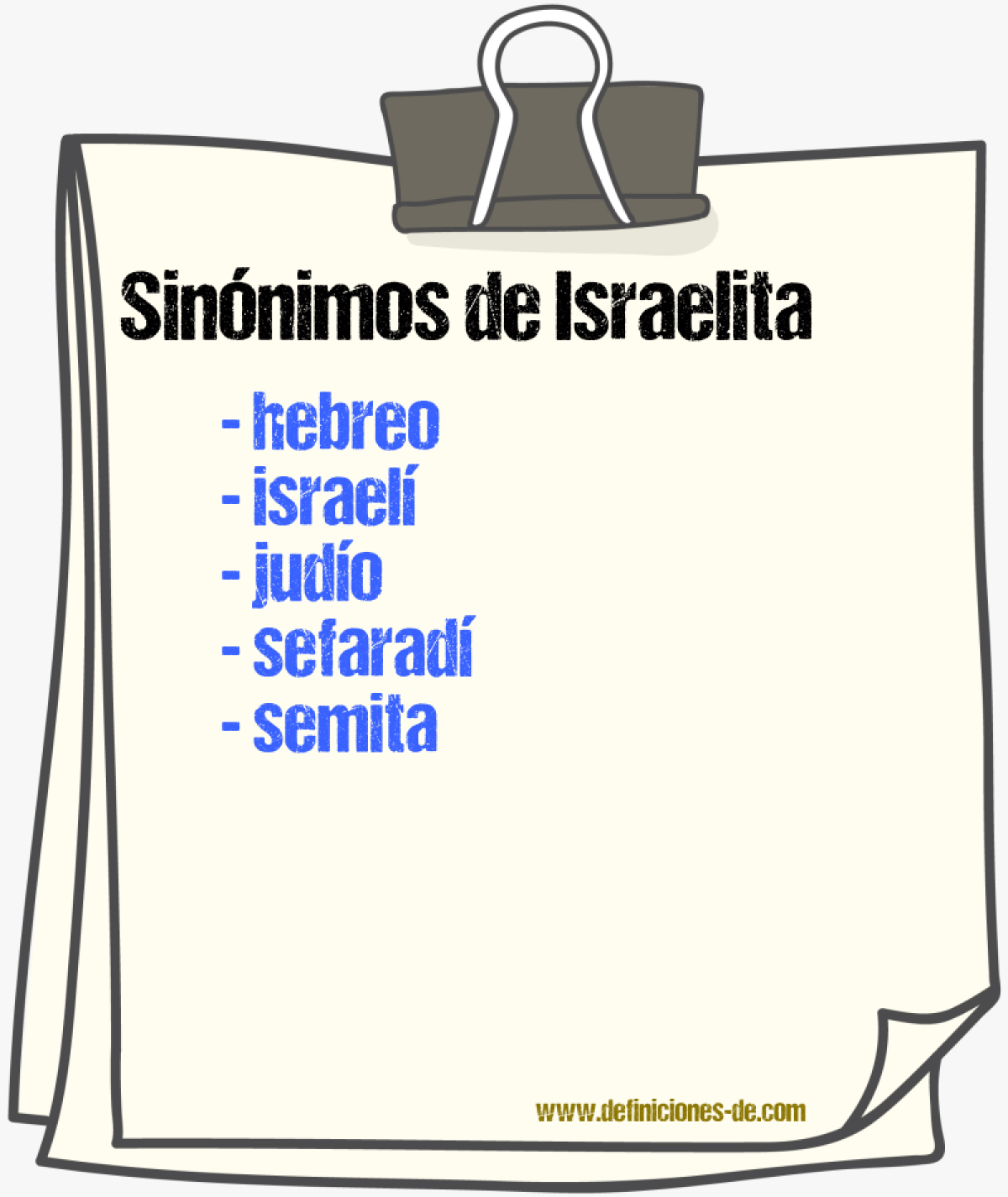 Sinnimos de israelita