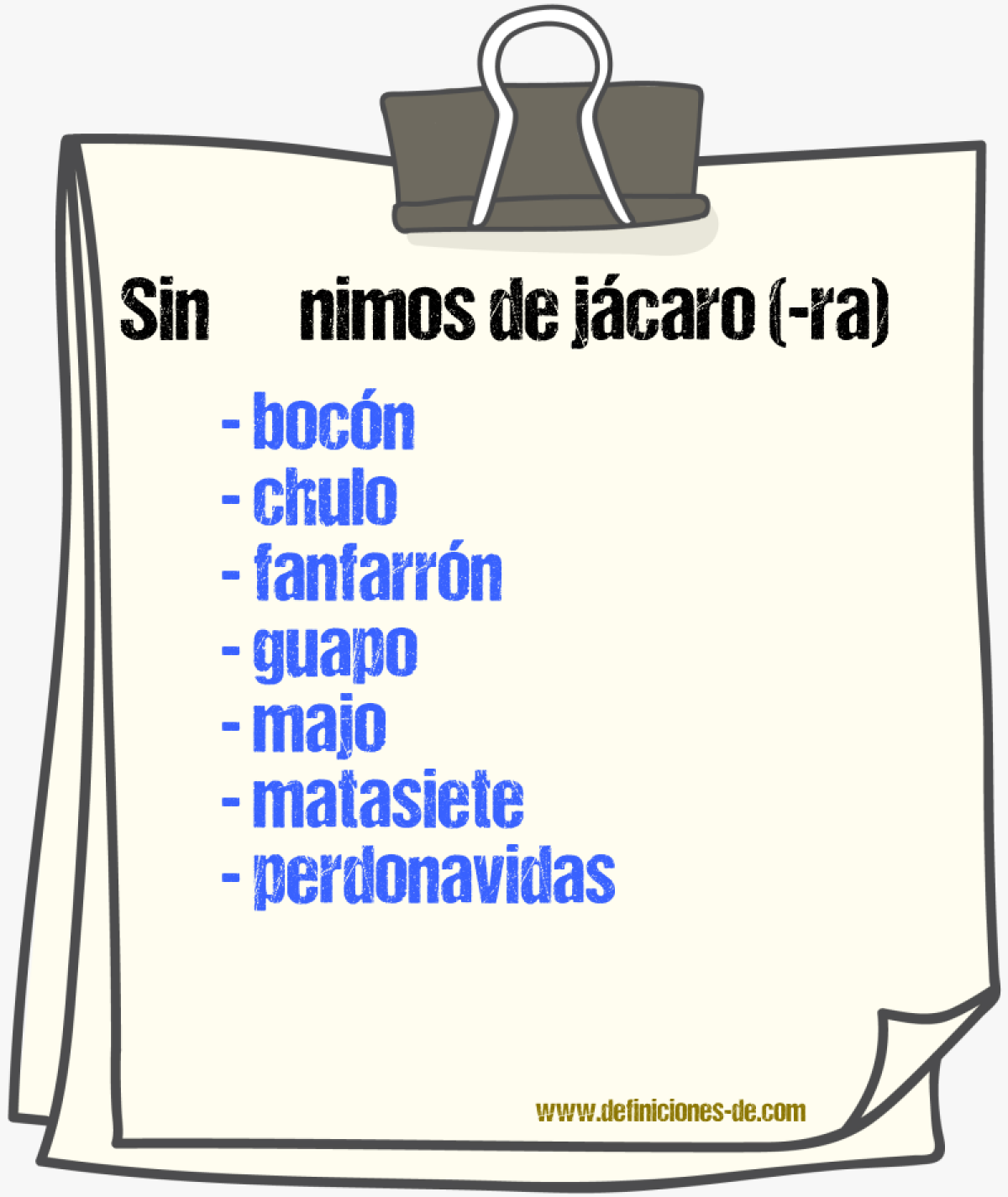 Sinnimos de jcaro