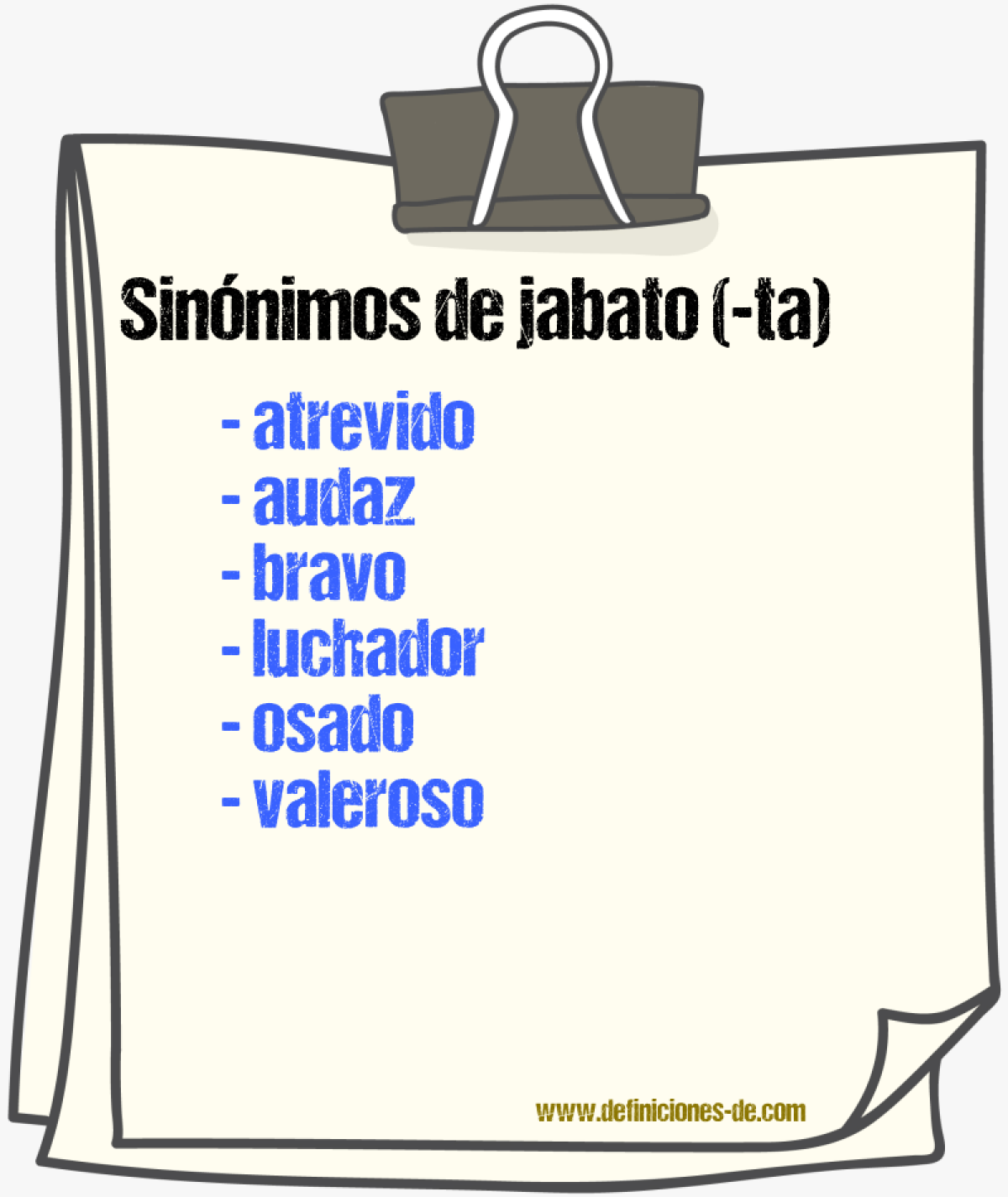 Sinnimos de jabato