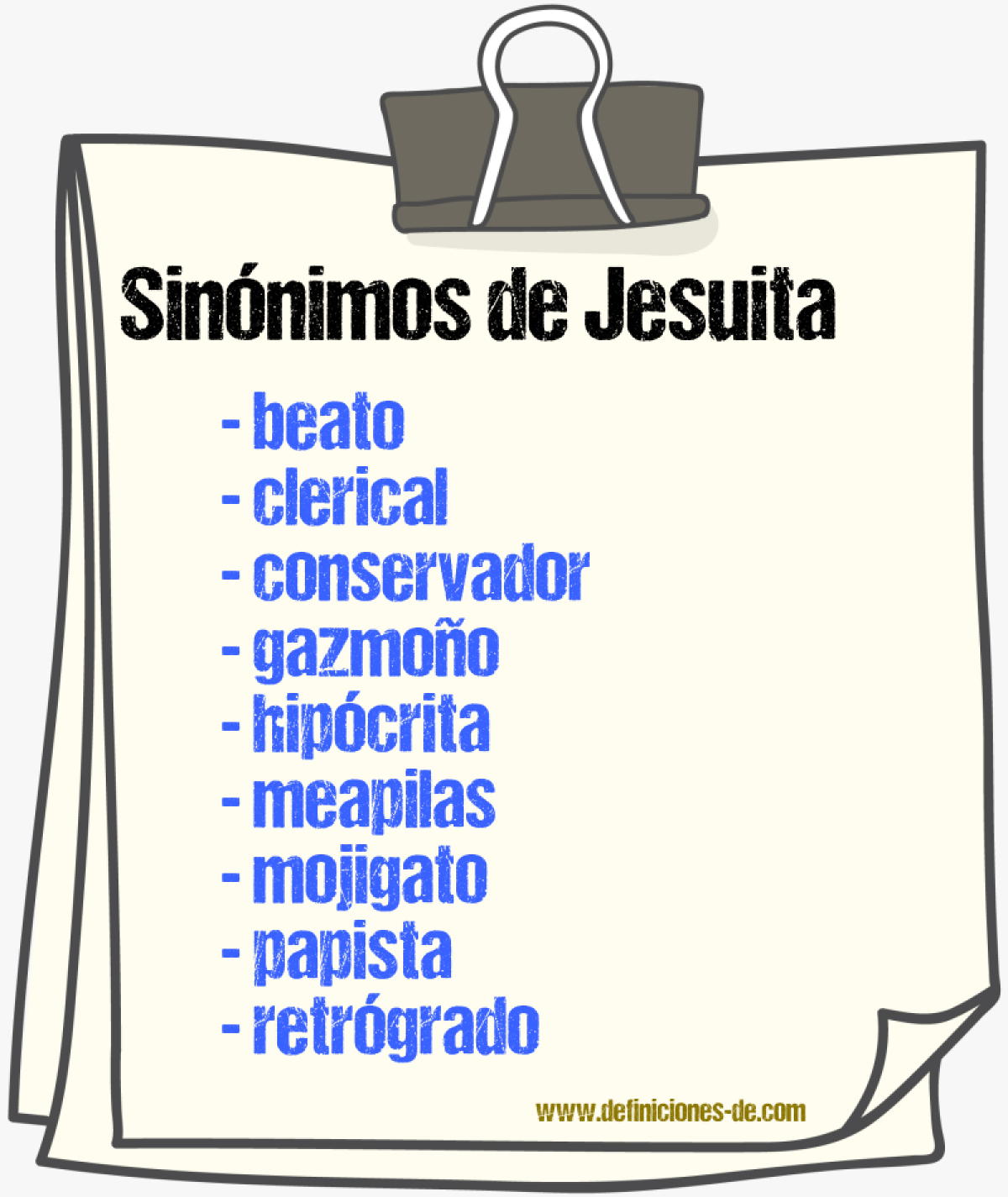 Sinnimos de jesuita