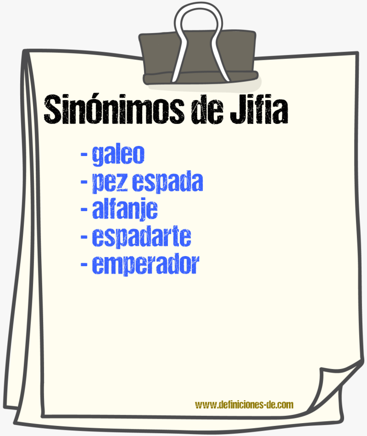 Sinnimos de jifia