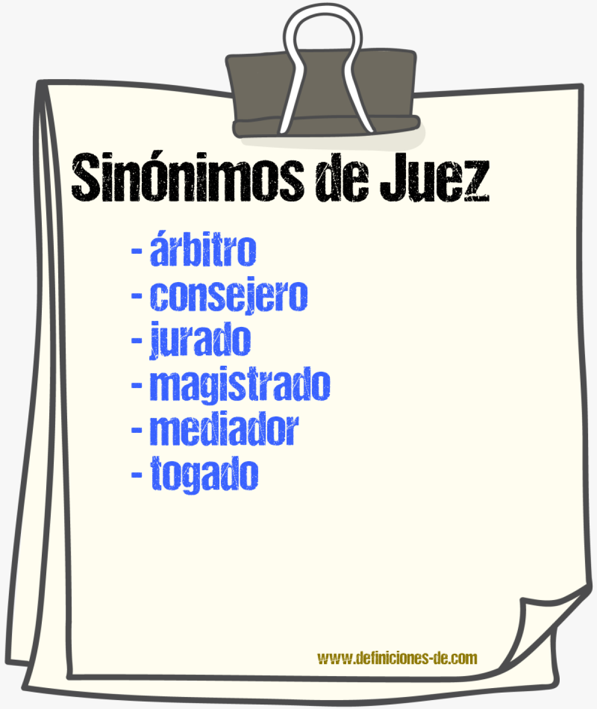 Sinnimos de juez